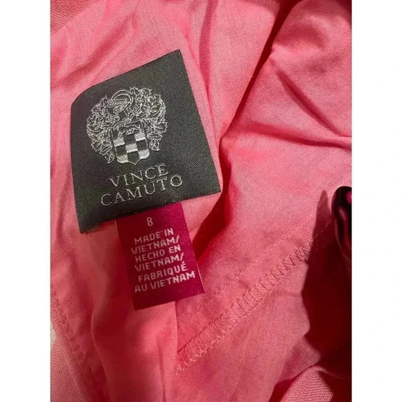 VINCE CAMUTO LINEN COTTON BLEND SLEEVELESS SUNDRESS SIZE 8 - Picture 8 of 9